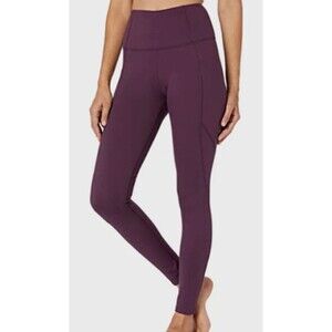 Core 10 Women All Day Comfort High-Waist Side-Pocket Yoga Legging Purple Small